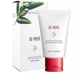 Clarins RE-MOVE Purifying Cleansing Gel - White and Red